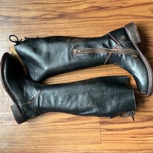 Bed Stu Manchester Boot Distressed Black Size 9